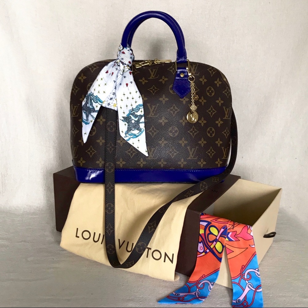 Custom Painted LOUIS VUITTON Alma Bundle